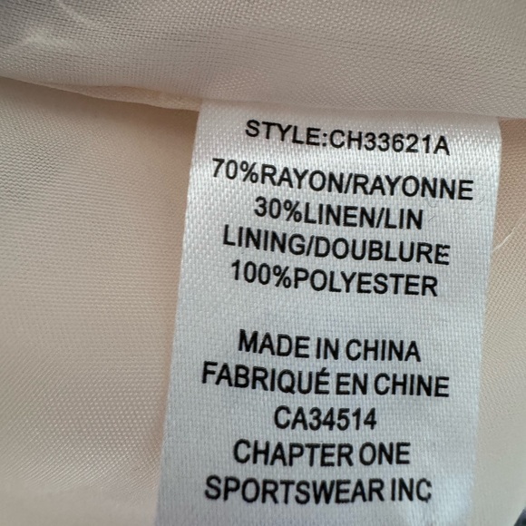 Pretty floral linen blend jacket! Perfect for spring/ summer! - Picture 4 of 8